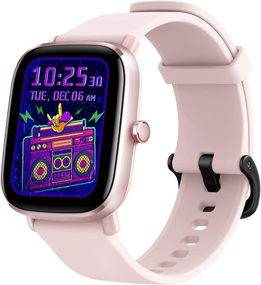 GTS 2 Mini Smart Watch for Women, Alexa Built-In, GPS,14 Days Battery Life, Fitness Tracker with 70+ Sports Modes, Blood Oxygen Heart Rate Monitor, 1.55" AMOLED Screen, 5 ATM Waterproof-Pink